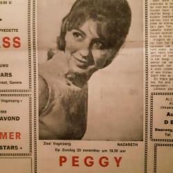 Concertannonce van Peggy en haar eigen orkest