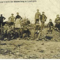 Heropbouw Landegembrug na de Eerste Wereldoorlog