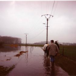 Wandelen in overstromingsgebied