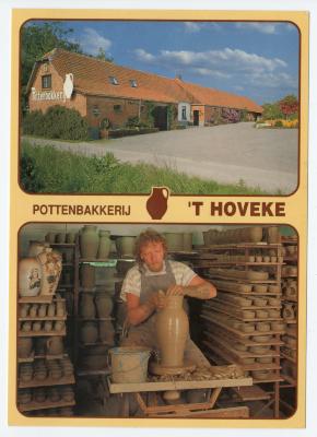 Postkaart pottenbakkerij 't Hoveke