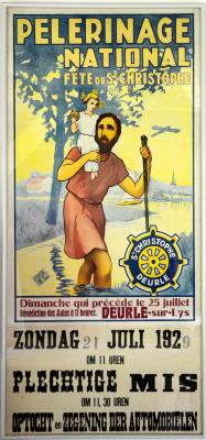 Affiche van de Deurelse autowijding anno 1929