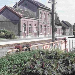 Het treinstation van Machelen-aan-de-Leie