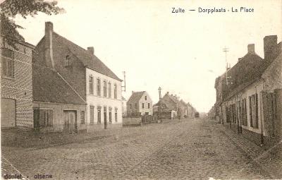 De 'Dorpplaats' van Zulte anno 1925