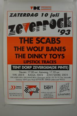 De affiche van de eerste editie van Zeverrock