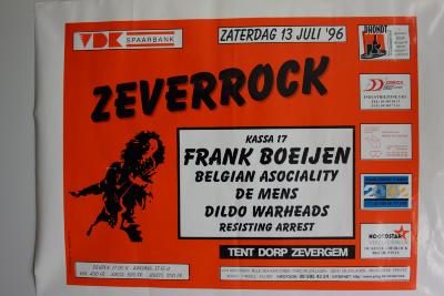 De affiche van Zeverrock '96