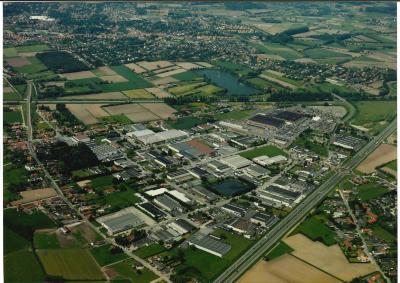Luchtfoto van de Eekse KMO-zone anno 1996