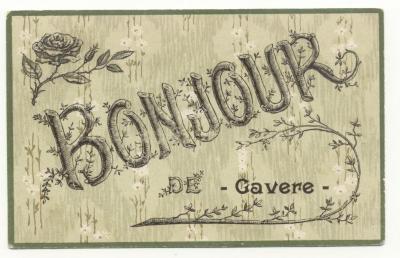 Postkaart "Bonjour de Gavere" 