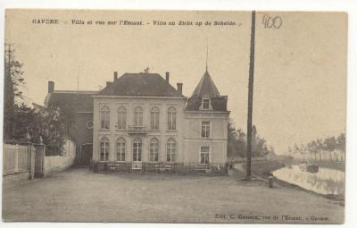 091 WS postkaart villa en zicht op schelde gavere 1910.jpg