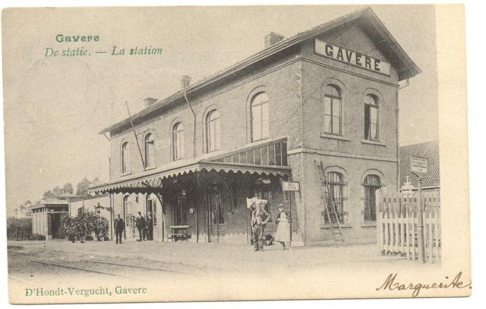 Gavere De Statie La Station 1905