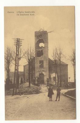 Gavere Beschoten kerk W.O. I, 1918