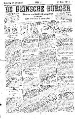 De Deinsche Burger: zondag 23 januari 1881