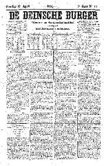 De Deinsche Burger: zondag 17 april 1881
