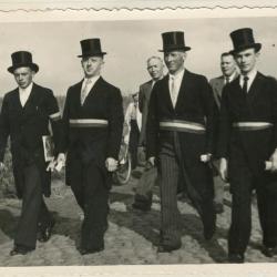 Wijkgemeenteraad reuzenstoet Gavere 1950