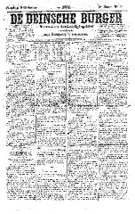 De Deinsche Burger: zondag 9 oktober 1881