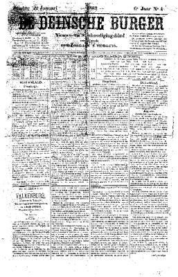 De Deinsche Burger: Zondag 22 januari 1882
