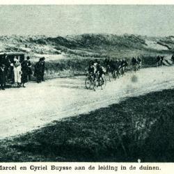 Marcel en Cyriel Buysse in de duinen