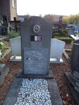 Het graf van soldaat Theofiel Vermaercke