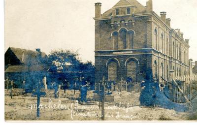 De Franse militaire begraafplaats van Machelen anno 1919