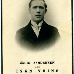Bidprentje van soldaat Ivan Vrins