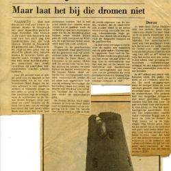 Krantenartikel wijk Stenen Molen