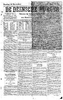 De Deinsche Burger: Zondag 24 december 1882