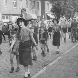 Districtsdag van de Pintse scouts in 1958