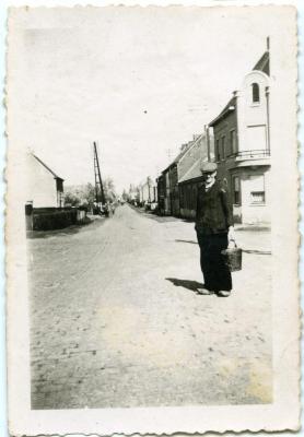 Zicht op de Olsense Statiestraat anno 1945