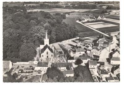 Panorama luchtopname dorp Vurste
