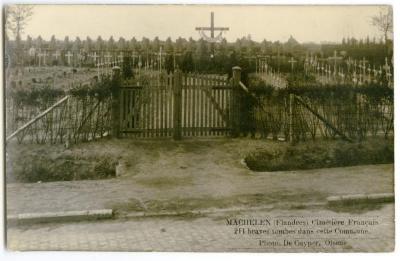 De Franse militaire begraafplaats in de beginjaren