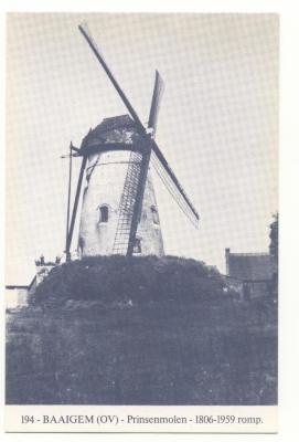 Baaigem (OV) Prinsenmolen  1806-1959 romp